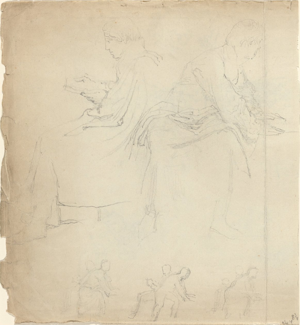 Blatt mit Studien [recto und verso] von John Flaxman