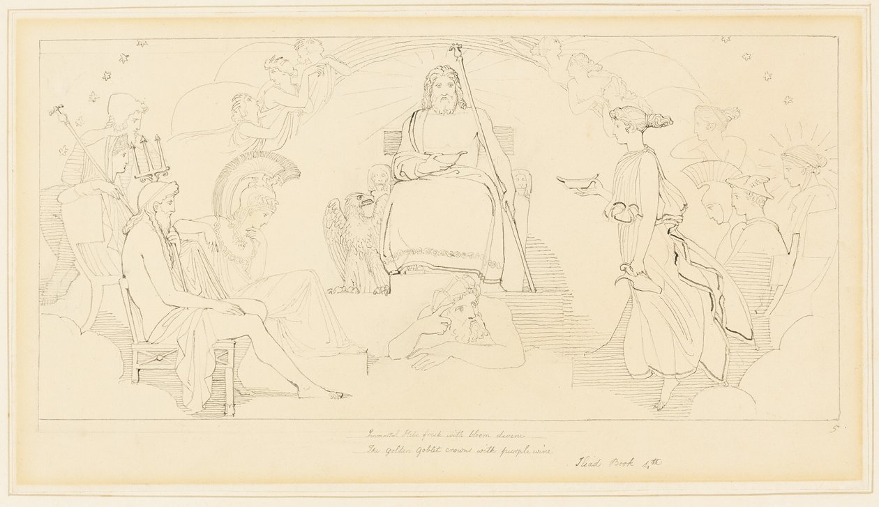 Der Rat der Götter von John Flaxman