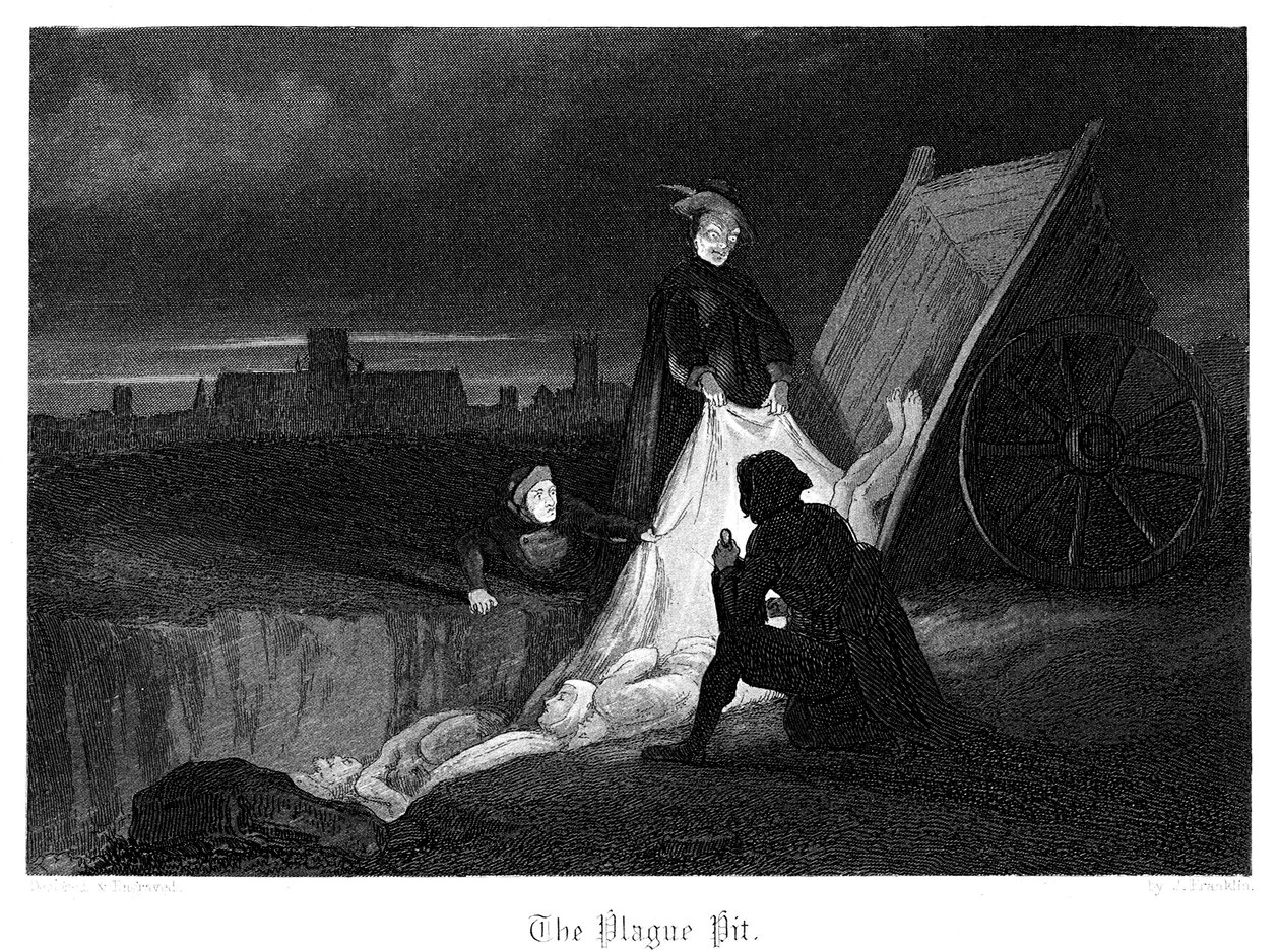 Die Pestgrube, 1855 von John Franklin