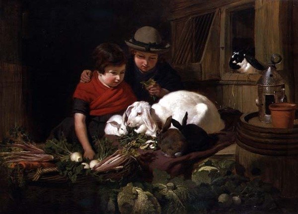 Kaninchenzüchter von John Frederick Herring Senior