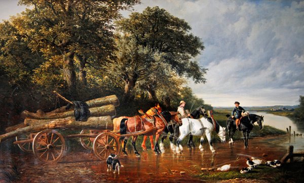 Der Holzfuhrwagen von John Frederick Herring Senior
