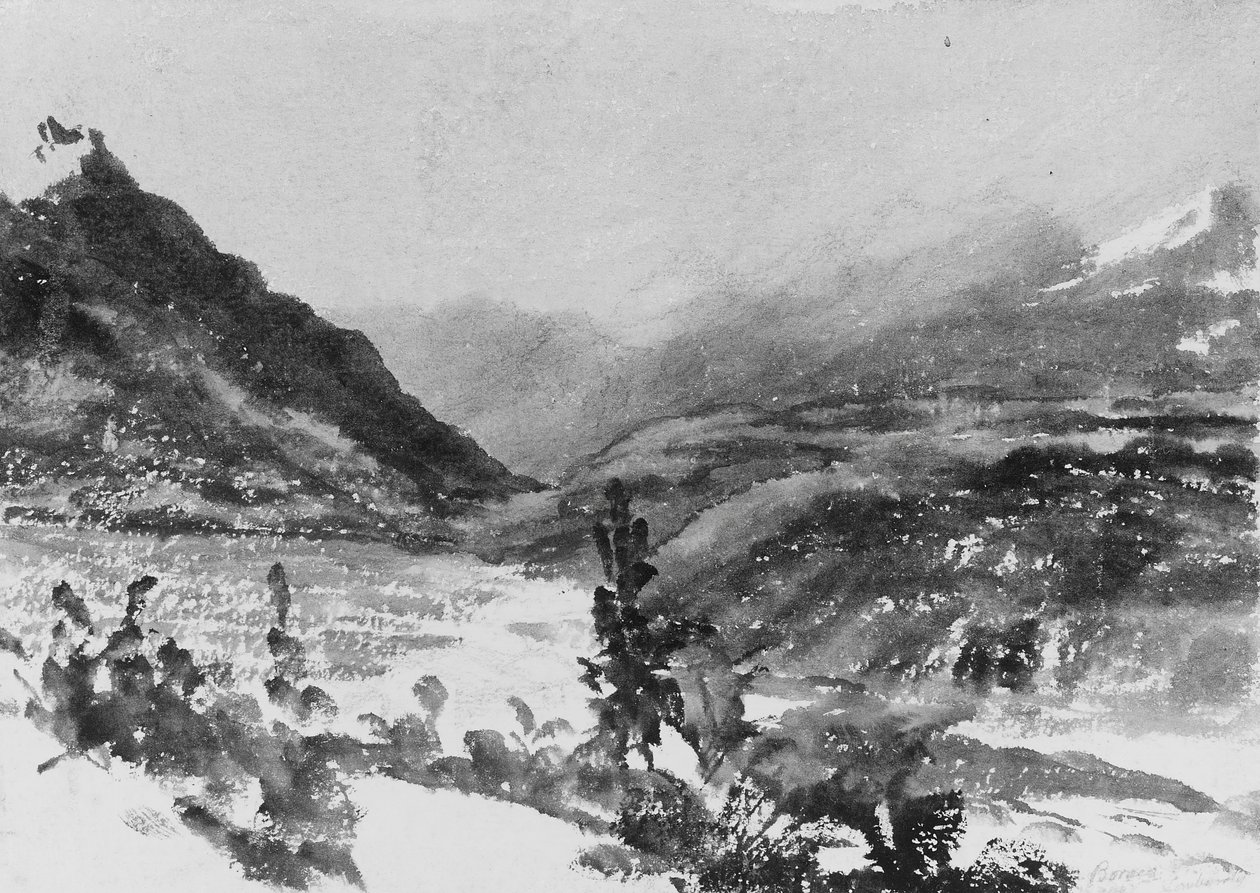 Berglandschaft, Lombardei von John Frederick Kensett.