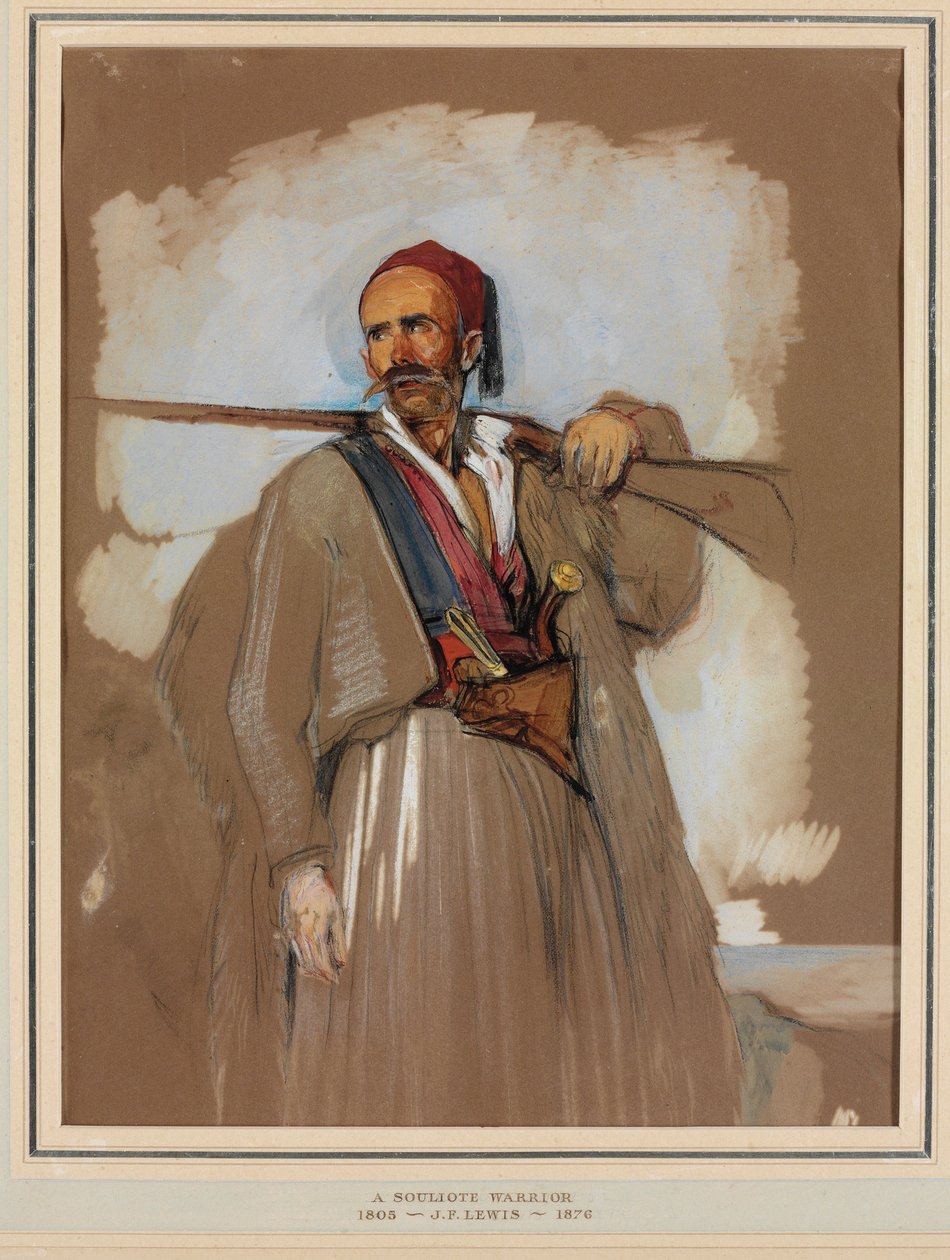 Ein Suliotischer Krieger von John Frederick Lewis