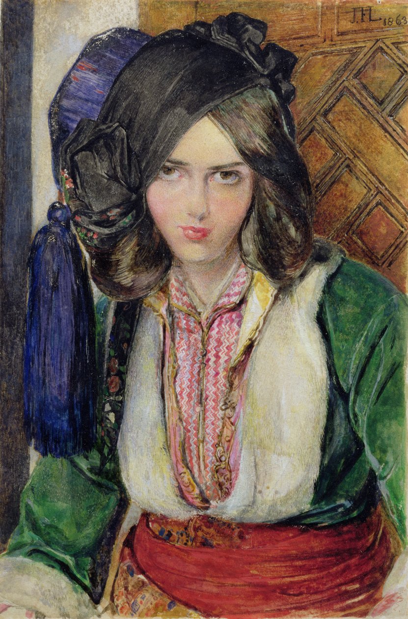 Ein türkisches Mädchen, 1863 von John Frederick Lewis