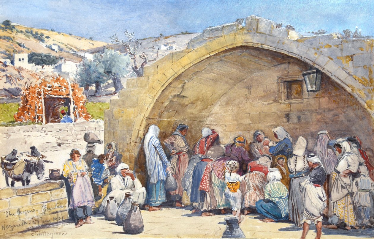Der Brunnen der Jungfrau in Nazareth von John Fulleylove