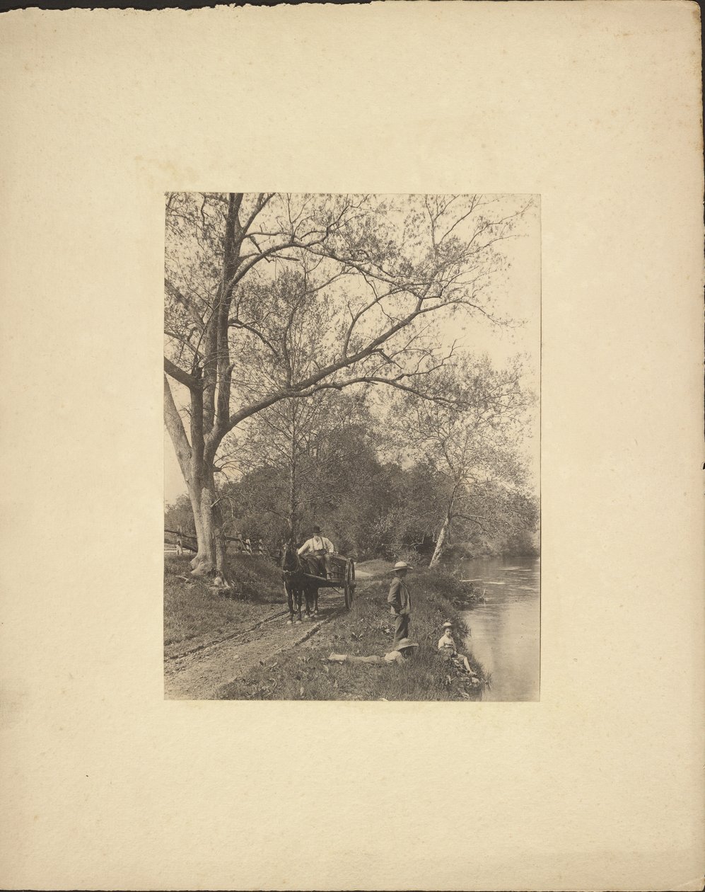Jungen am Fluss von John G. Bullock