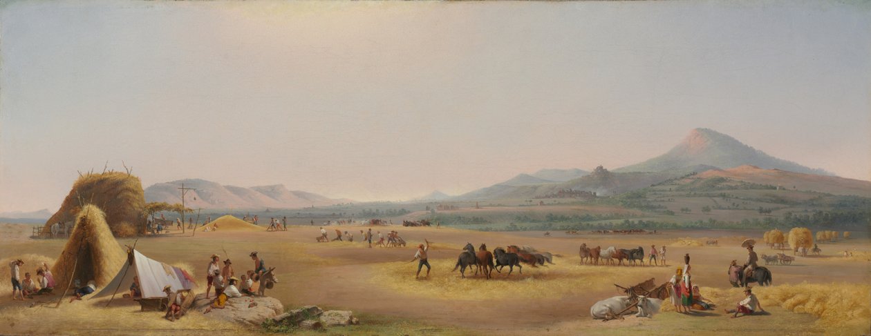 Ernte in der römischen Campagna von John Gadsby Chapman
