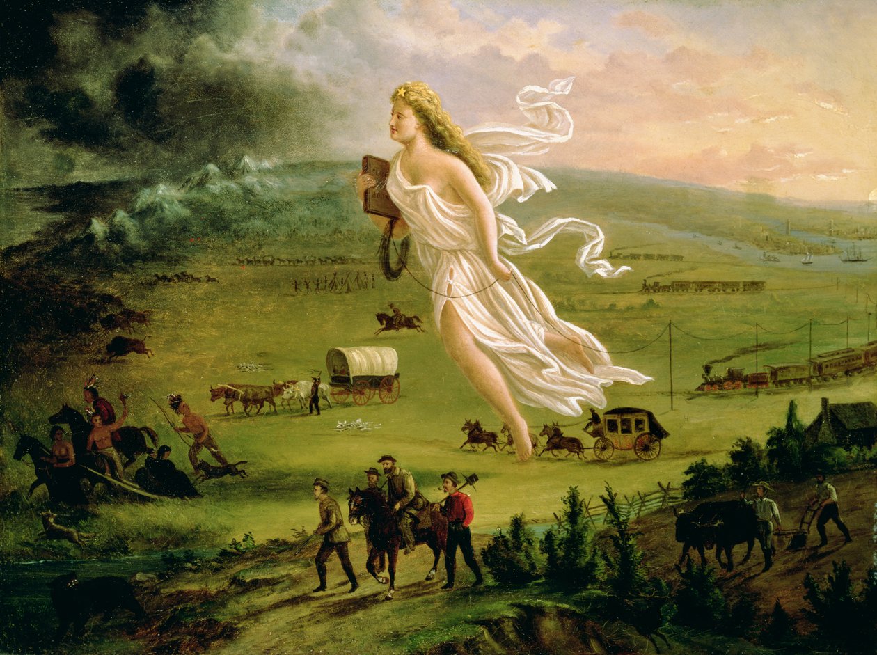 Amerikanischer Fortschritt, 1872 von John Gast