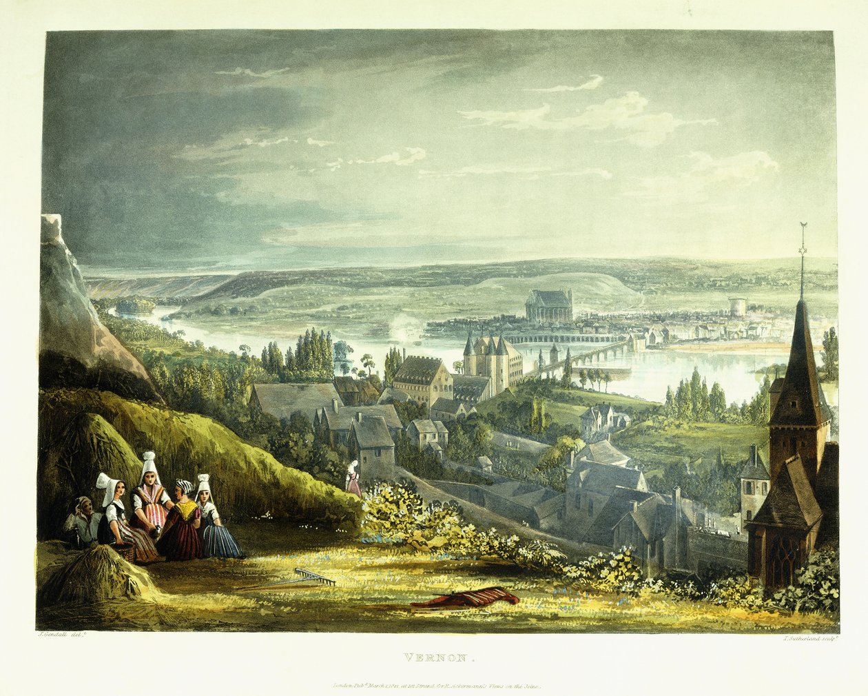 Eine Ansicht von Vernon, 1821 von John Gendall