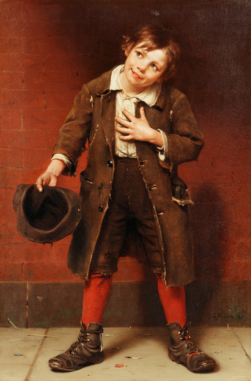 Betteljunge von John George Brown