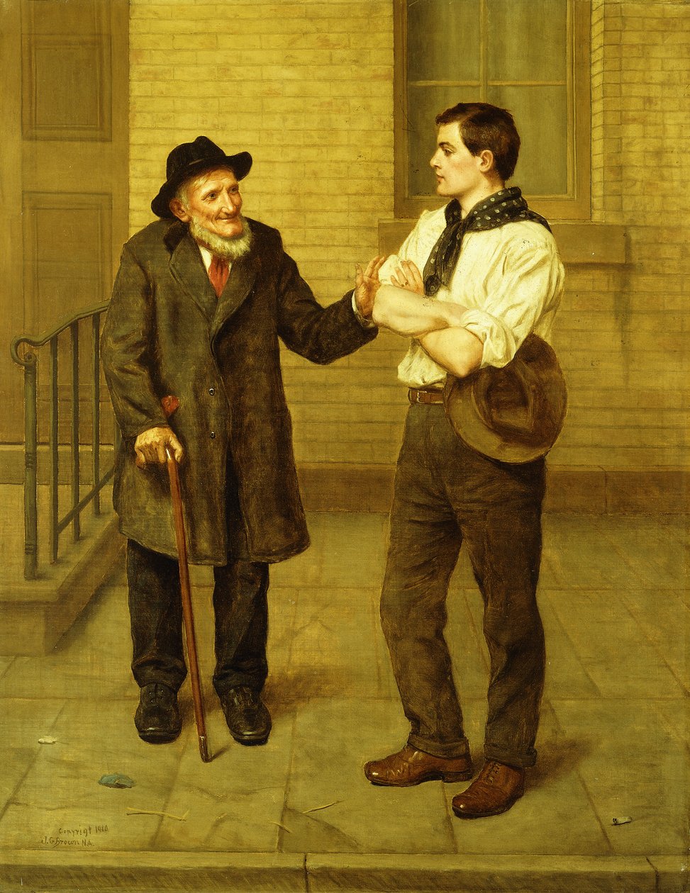 Geh nach Westen, junger Mann, 1910 von John George Brown