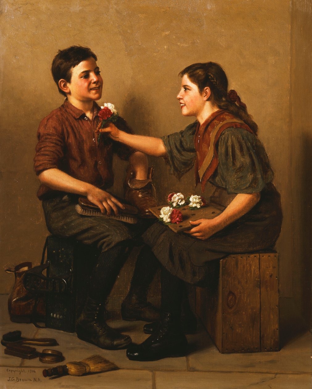 Nur ein Nickel, Joe, 1906 von John George Brown