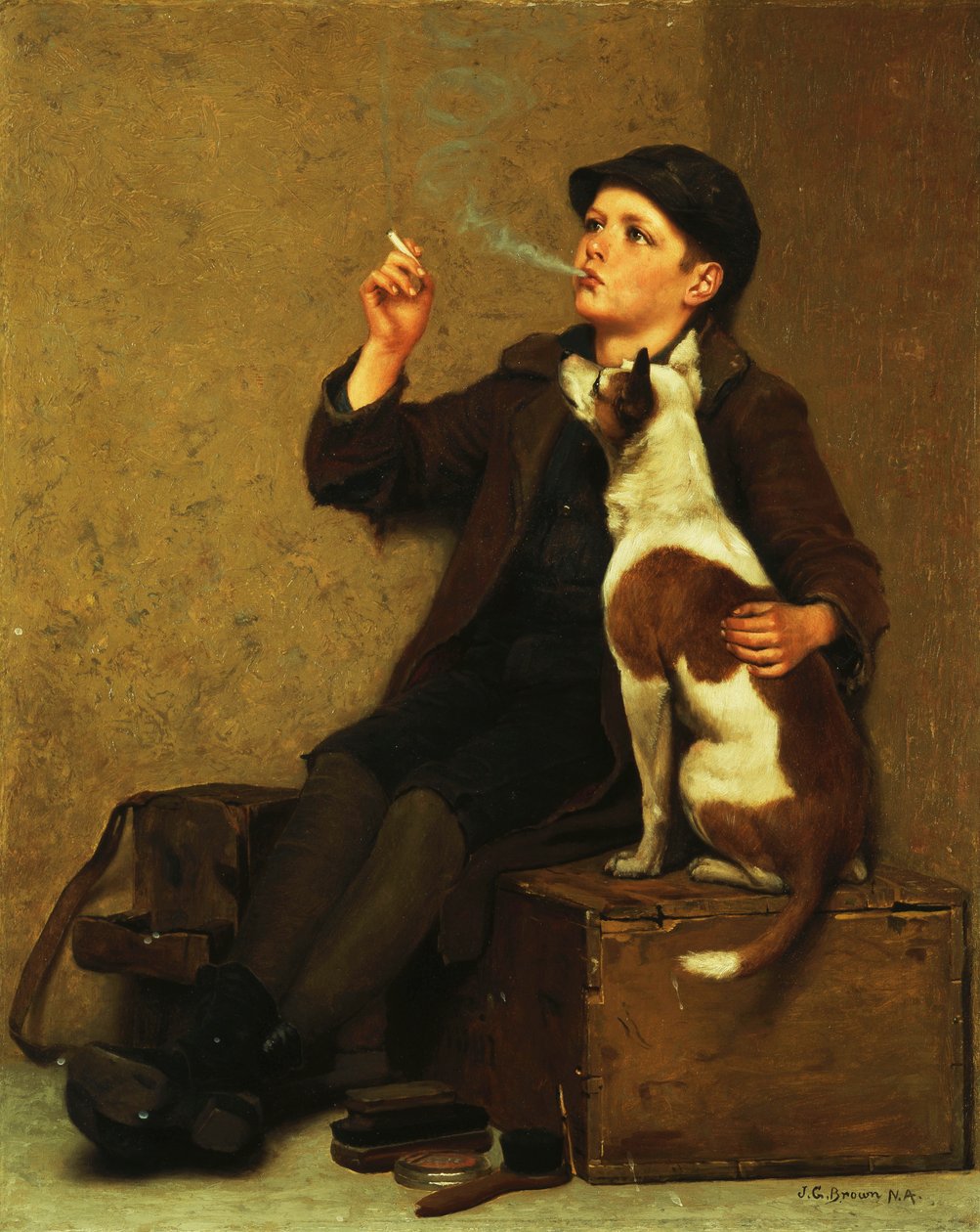 Schuhputzerjunge von John George Brown