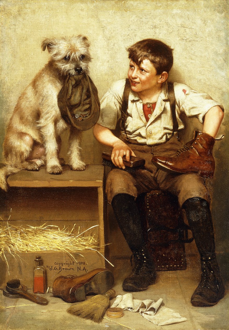 Schuhputzerjunge, 1902 von John George Brown