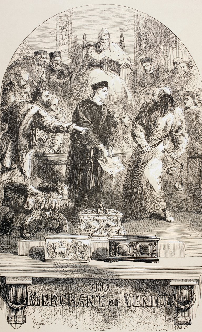 Der Kaufmann von Venedig, 1890 von John Gilbert