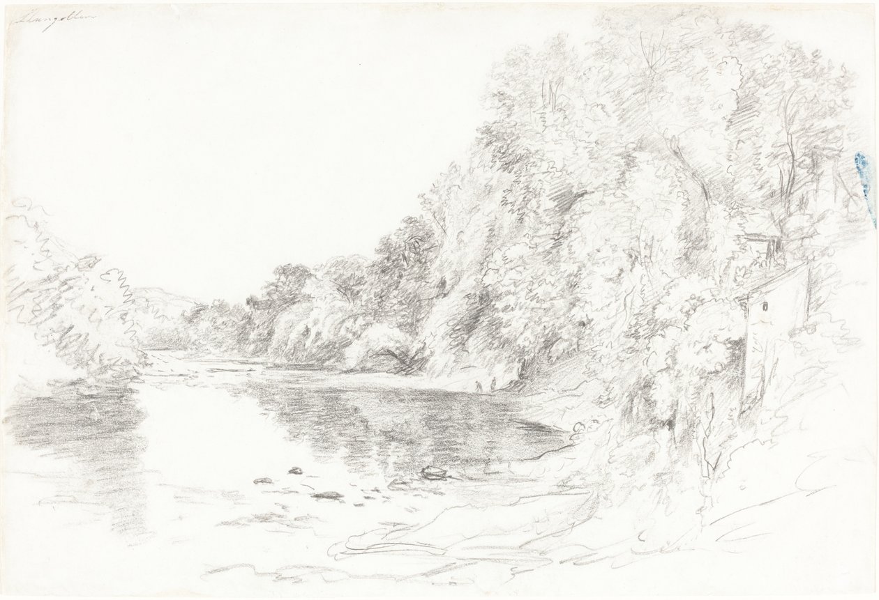 Der Fluss bei Llangollen von John Glover