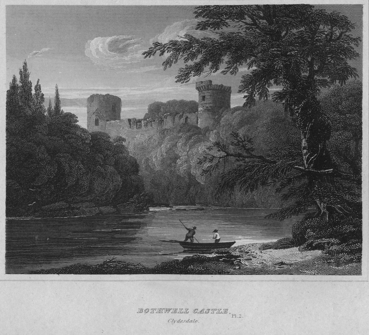 Bothwell Castle, Clydesdale, 1814 von John Greig