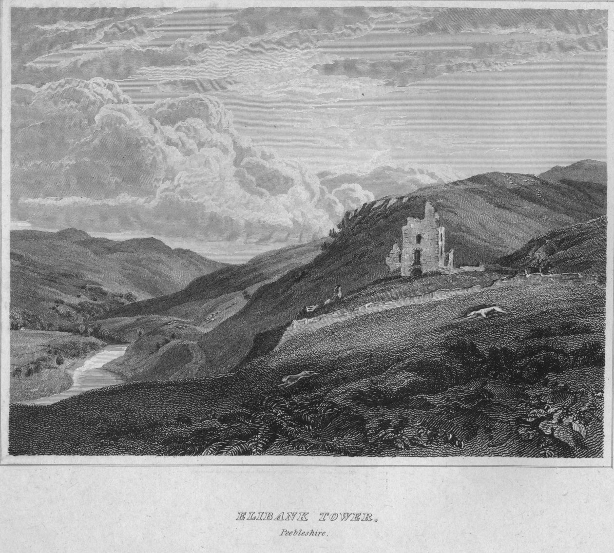 Elibank Tower, Peeblesshire von John Greig