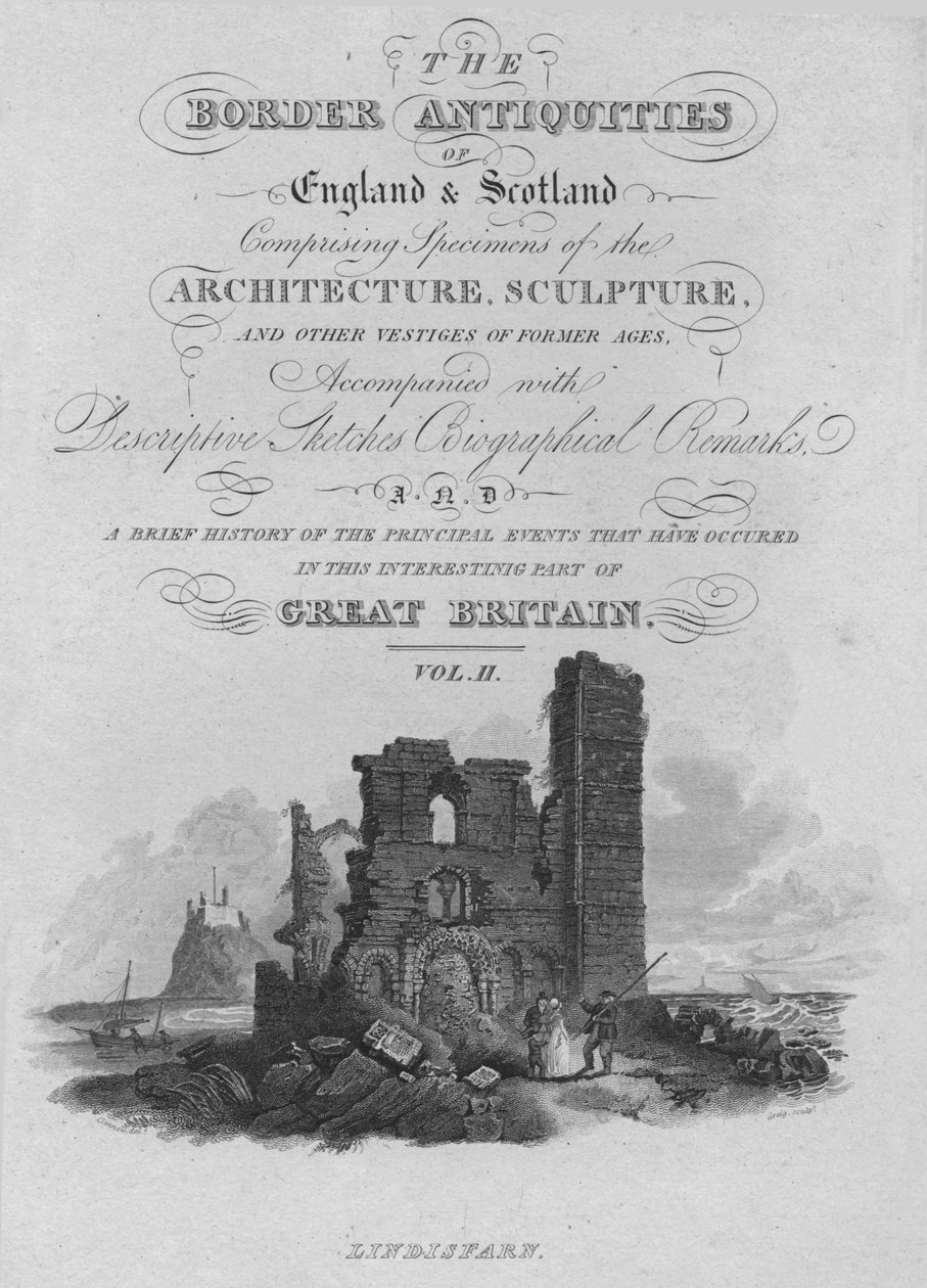 Frontispiz - Lindisfarn, 1814 von John Greig