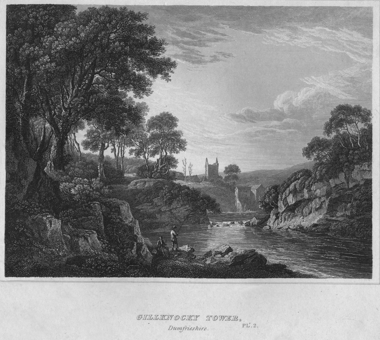 Gillknocky Tower, Dumfriesshire, 1814 von John Greig