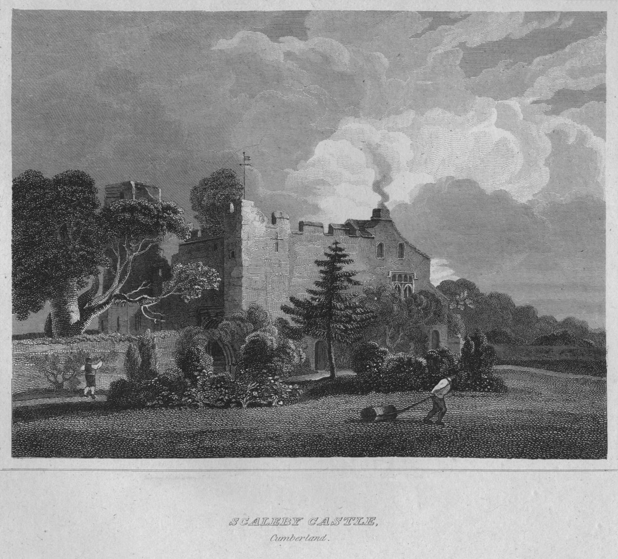 Scaleby Castle, Cumberland, 1814 von John Greig