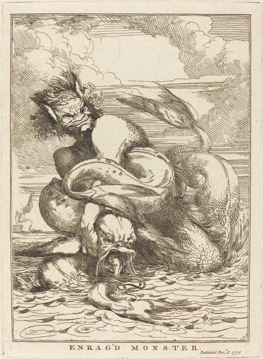 Wütendes Monster von John Hamilton Mortimer