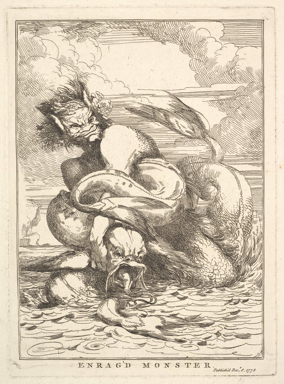 Wütendes Monster von John Hamilton Mortimer