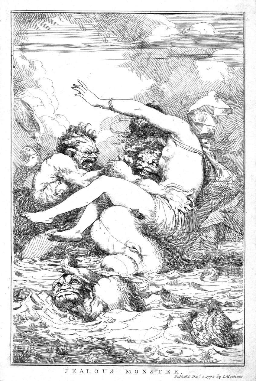 Eifersüchtiges Monster, 1778 von John Hamilton Mortimer