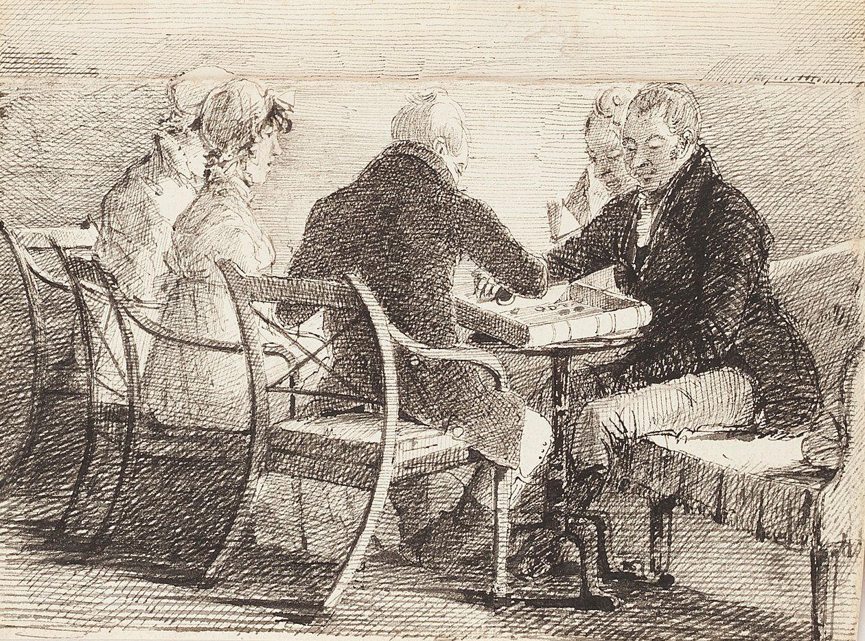 Backgammon, 1808 von John Harden