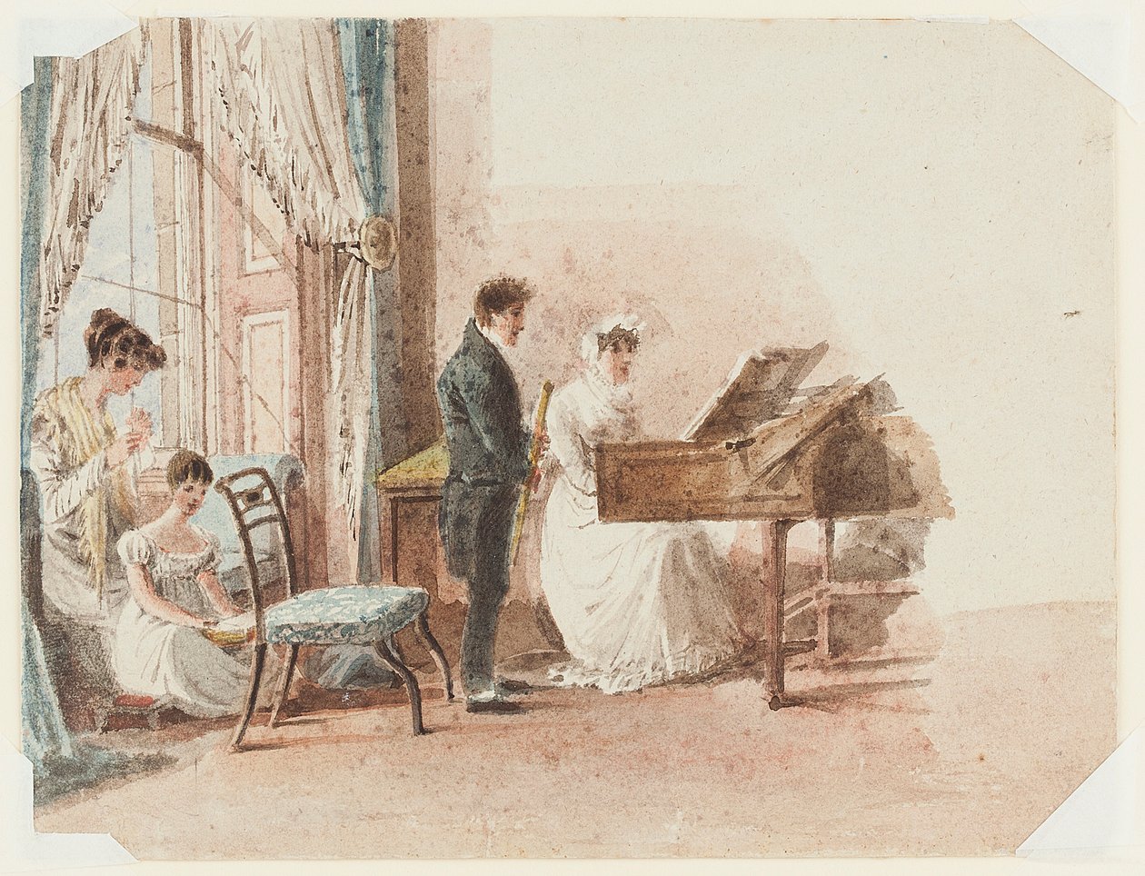 Halleninterieur, 1827 von John Harden