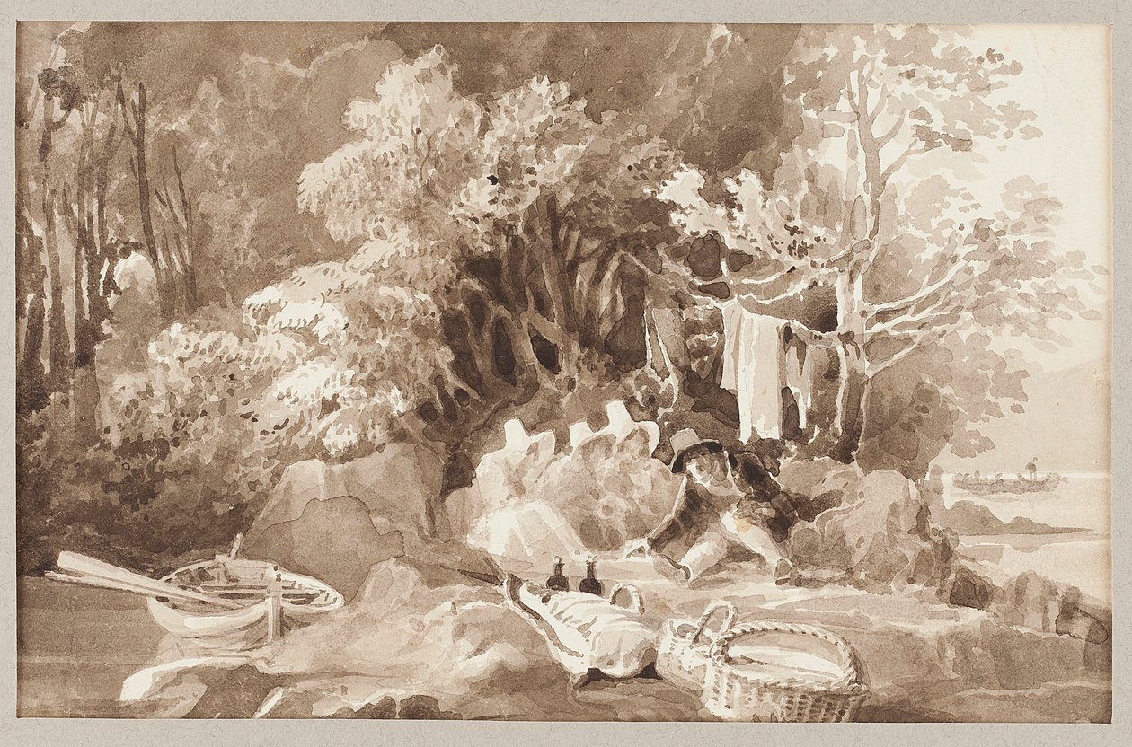 Picknick und Boot von John Harden