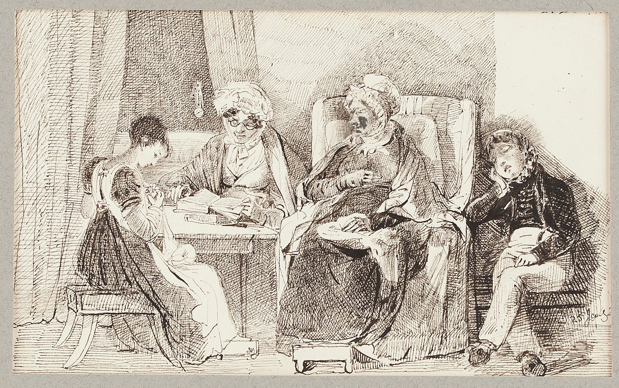 Krank und ruhend, 1824 von John Harden