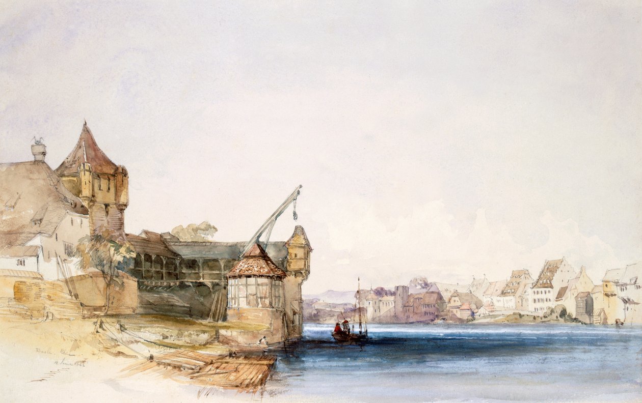 Ansicht von Basel, 1842 von John Harper