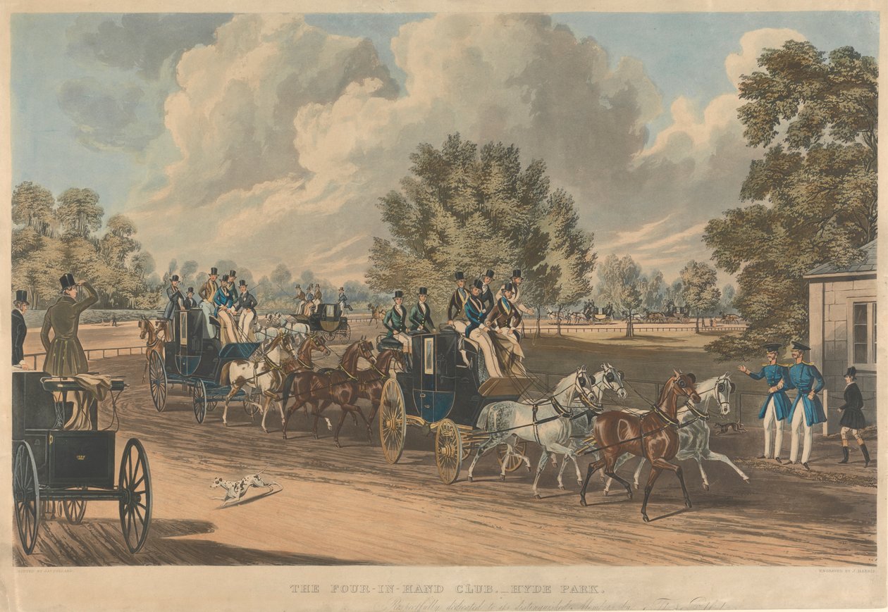 Der Four-in-Hand Club im Hyde Park von John Harris