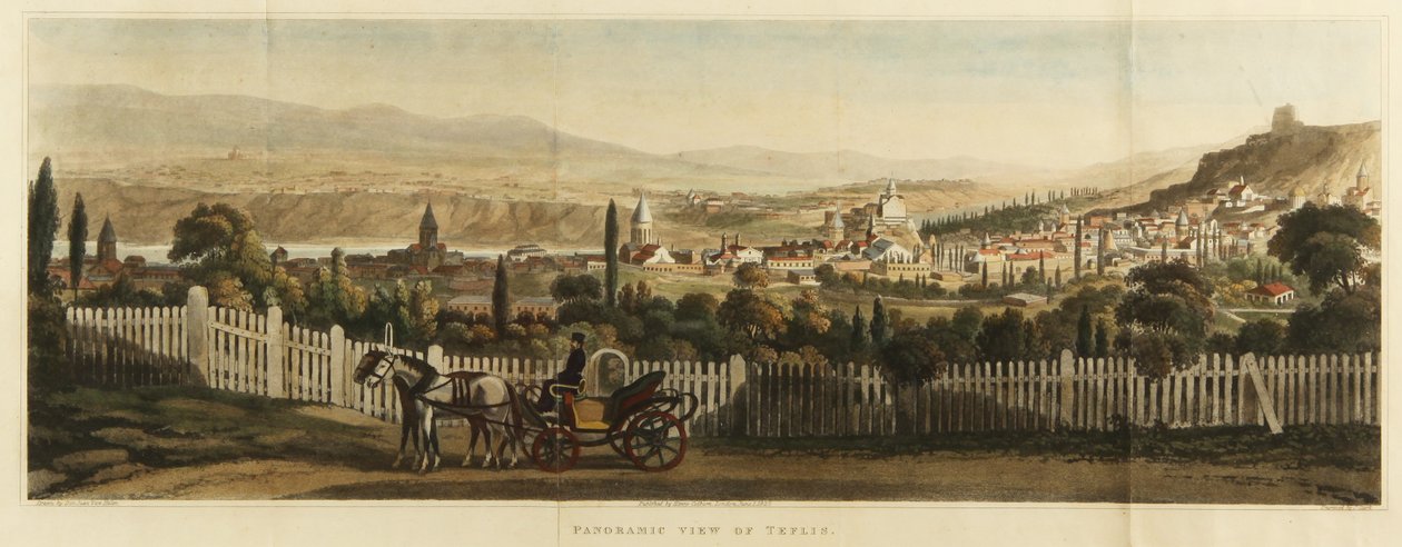 Panoramablick auf Tiflis, 1827 von John Heaviside Clark