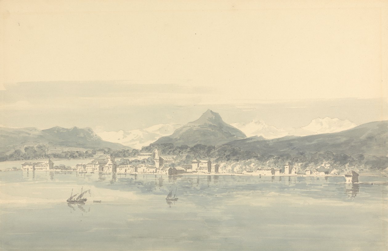 Eine Stadt am Genfersee von John Henderson