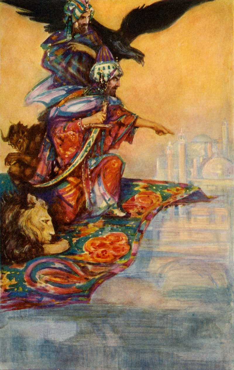 Salomo erblickt den geheimnisvollen Palast, 1928 von John Henry Amshewitz