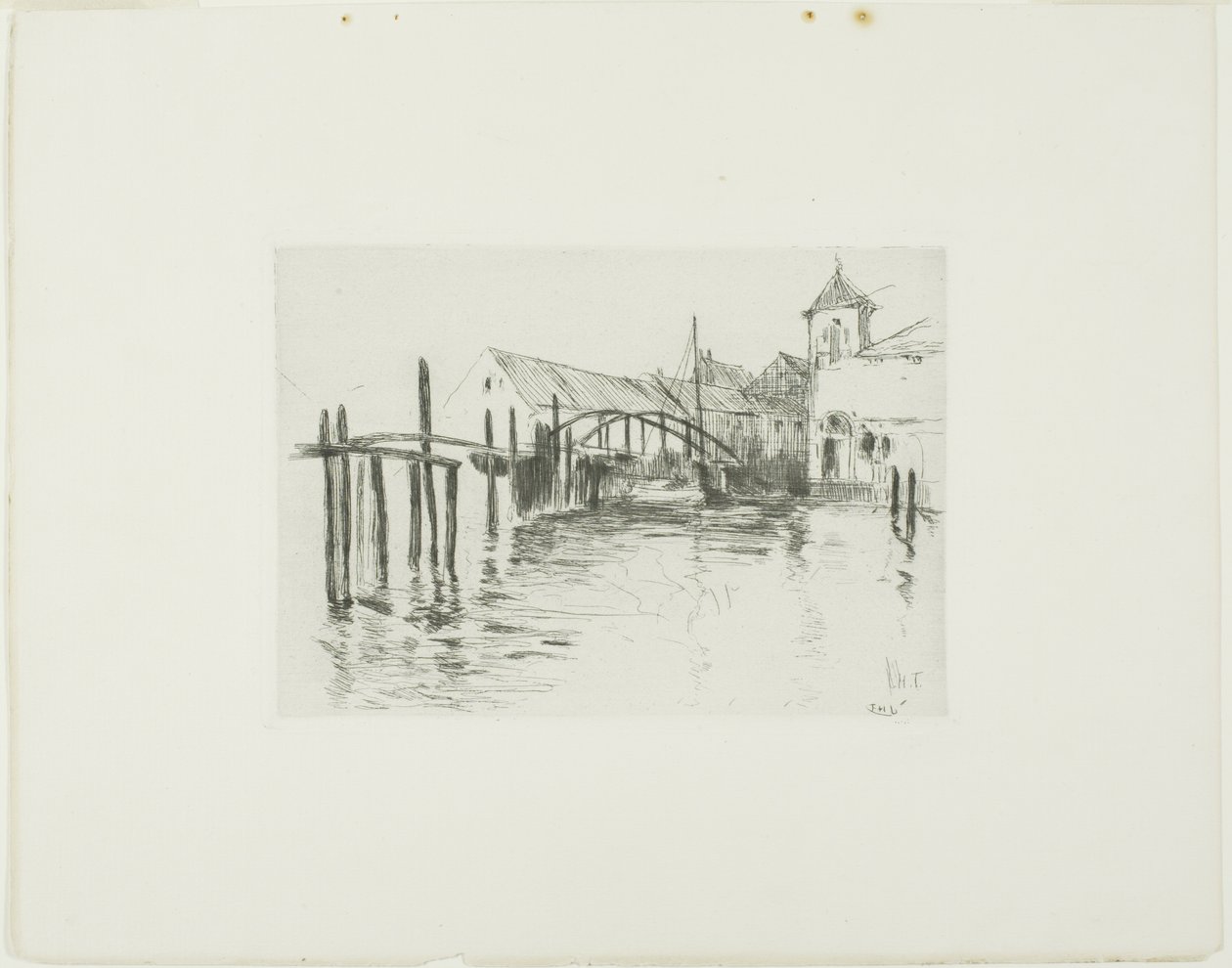 Dock in Newport von John Henry Twachtman
