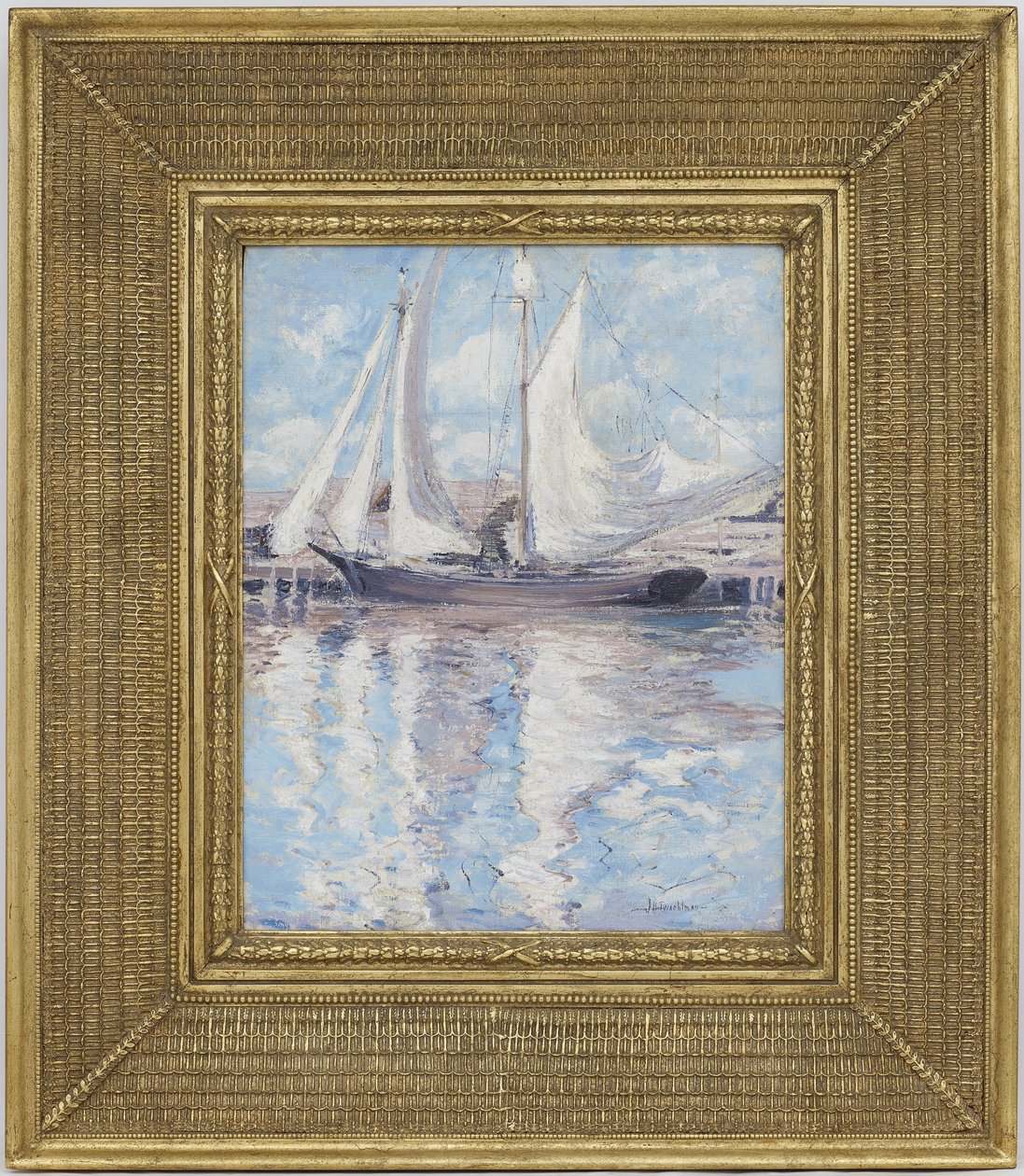 Segel trocknen, ca. 1900 von John Henry Twachtman
