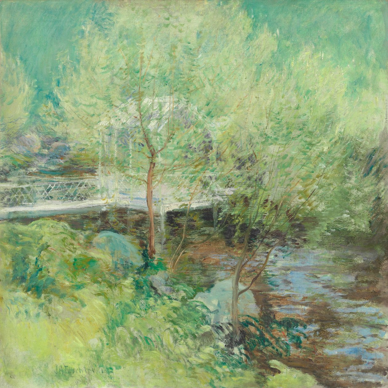 Die Weiße Brücke von John Henry Twachtman