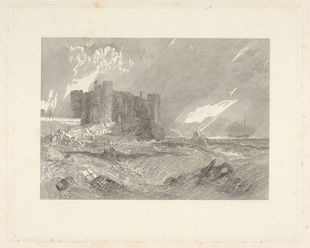Laugharne Castle, Caermarthenshire von John Horsburgh