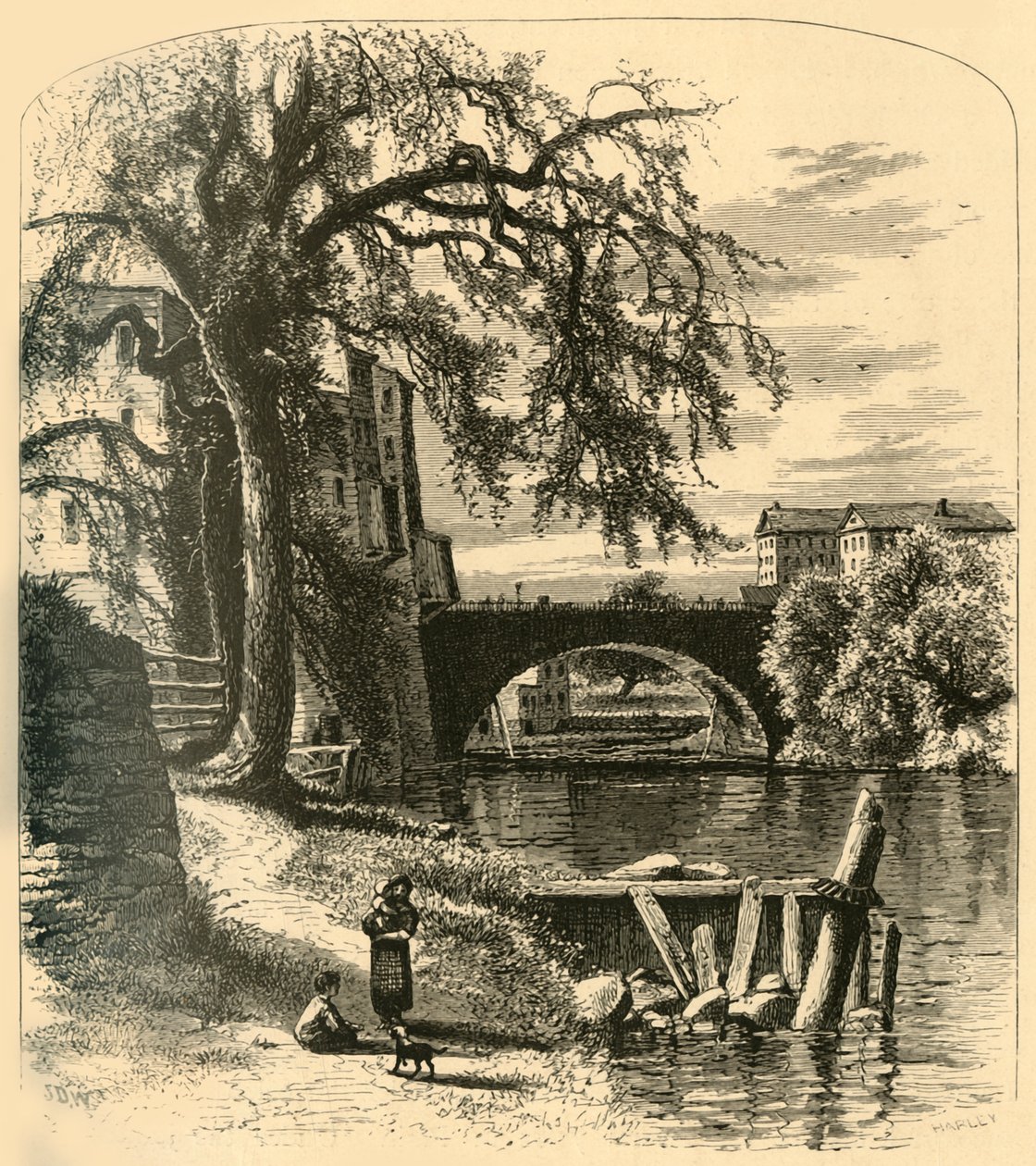 Main-Street-Brücke, Hartford von John J. Harley