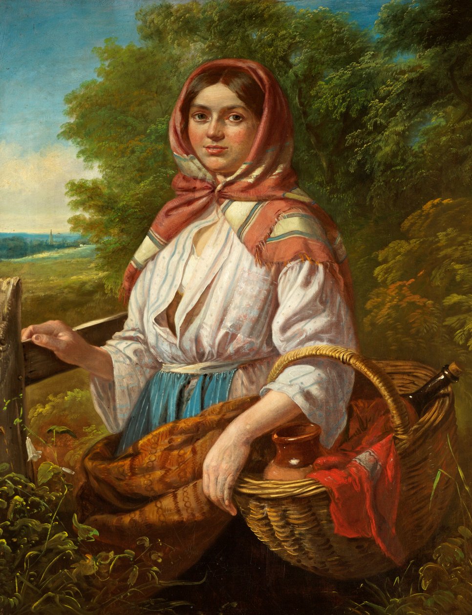 Das Bauernmittagessen, 1872 von John Joseph Barker