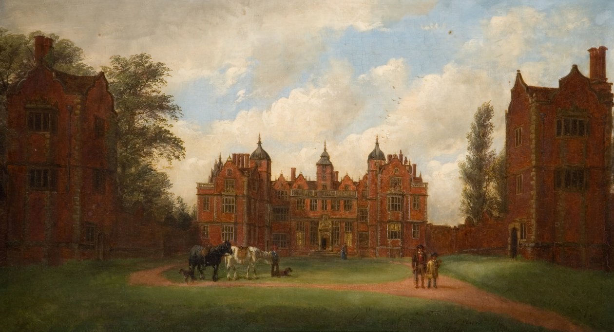 Aston Hall Die Ostfront, 1854 von John Joseph Hughes