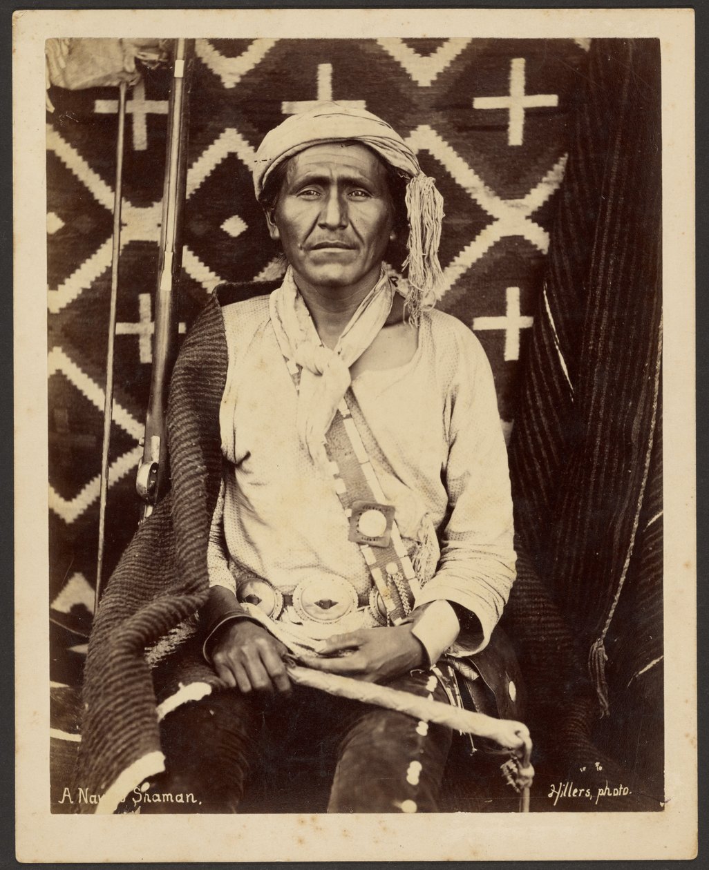 Ein Navajo-Schamane von John K. Hillers