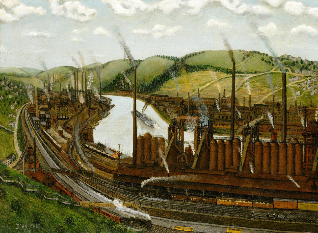 Das Monongahela Flusstal, Pennsylvania, 1931 von John Kane