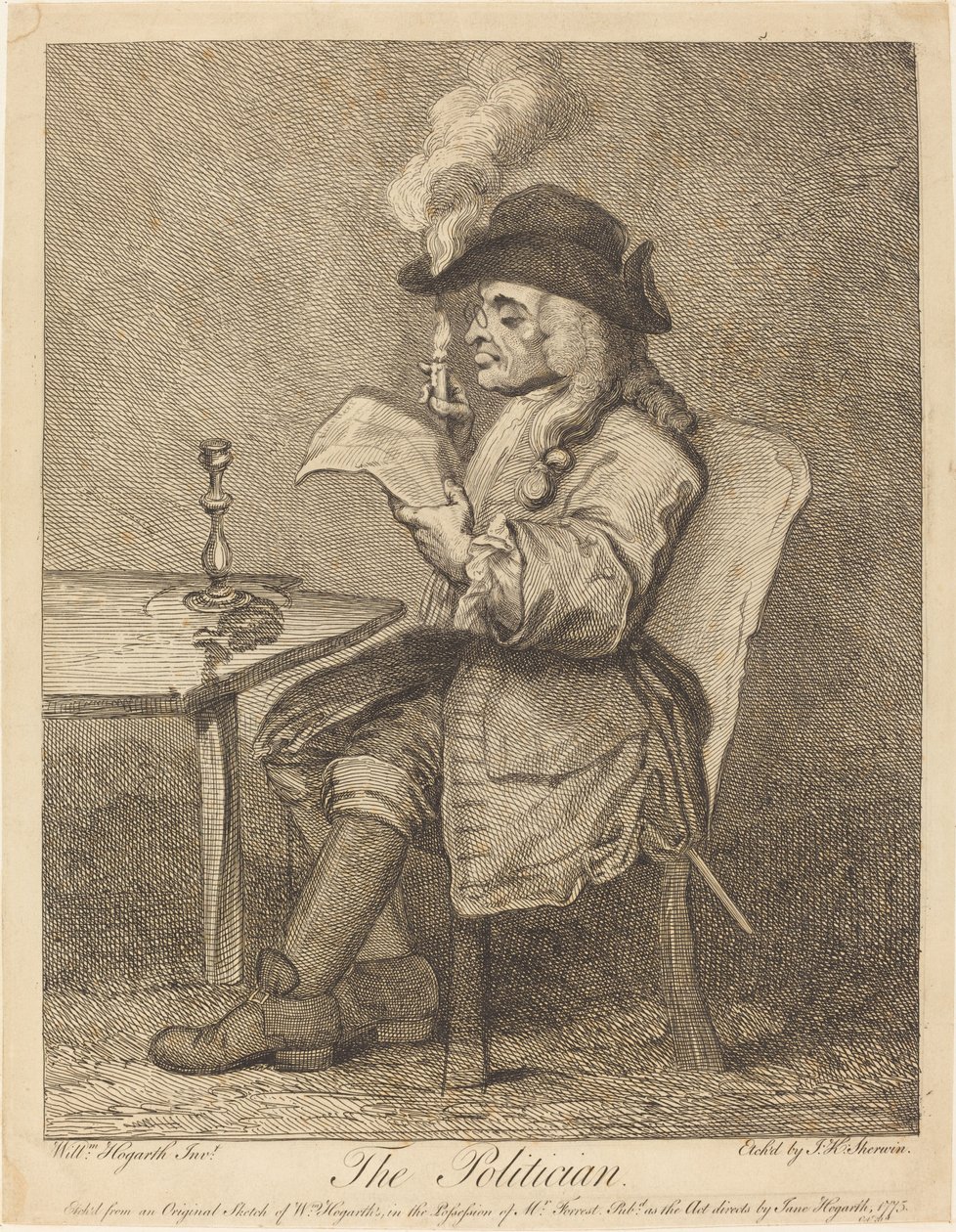 Politiker von John Keyse Sherwin after William Hogarth