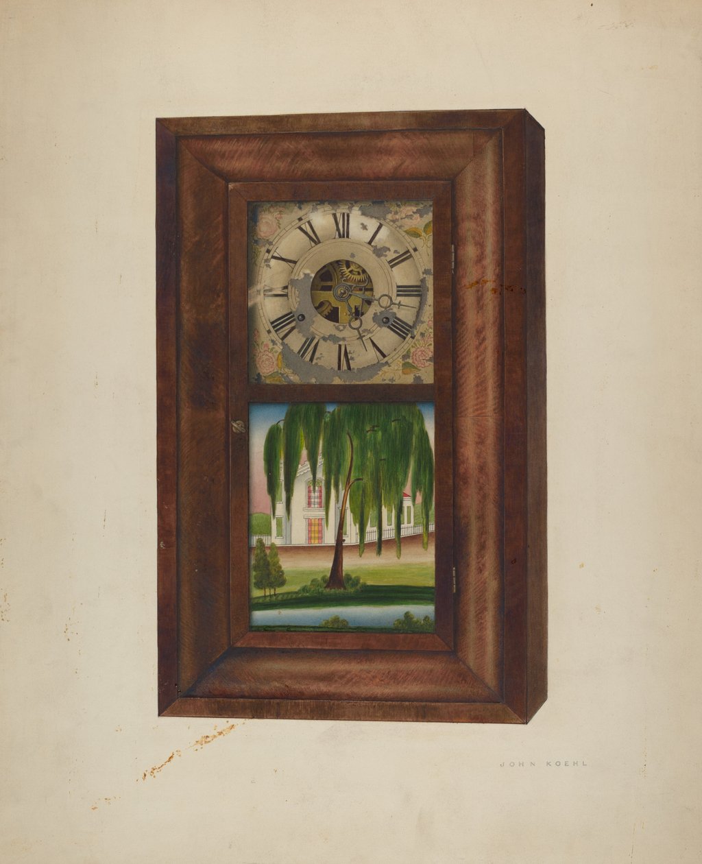 Bemalte Uhr, 1940 von John Koehl