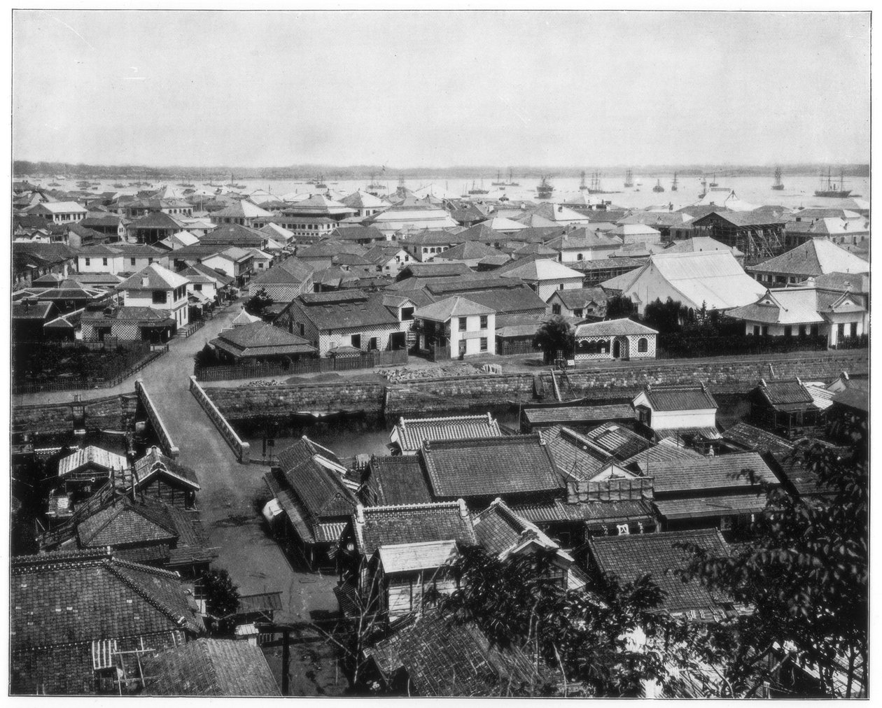 Yokohama, Japan, späte 19. Jahrhundert von John L. Stoddard