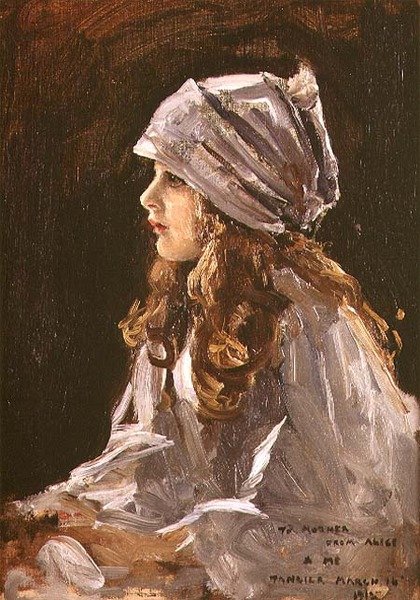 Porträt der Tochter des Künstlers, Alice von John Lavery